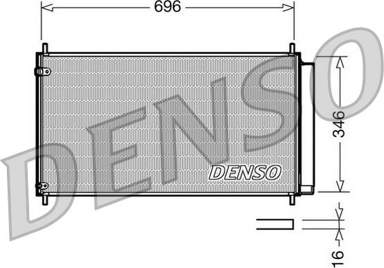 Denso DCN50022 - Kondansatör, klima sistemi parts5.com