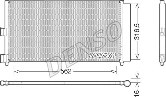 Denso DCN09072 - Condensator, climatizare parts5.com