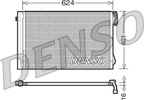 Denso DCN05011 - Condensador, aire acondicionado parts5.com