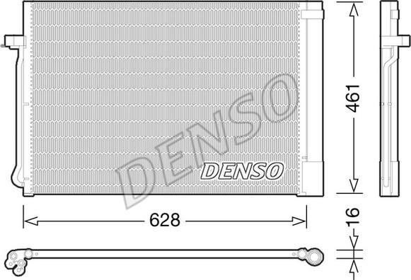 Denso DCN05013 - Condensador, aire acondicionado parts5.com