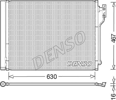 Denso DCN05031 - Condensador, aire acondicionado parts5.com