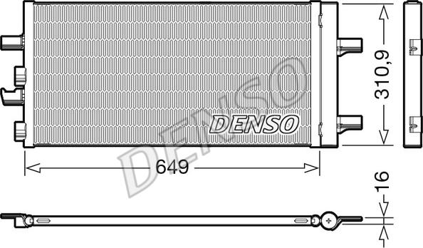 Denso DCN05104 - Condensador, aire acondicionado parts5.com