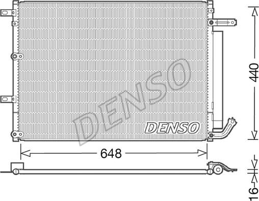 Denso DCN06018 - Συμπυκνωτής, σύστ. κλιματισμού parts5.com