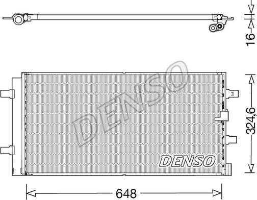 Denso DCN02044 - Condensador, aire acondicionado parts5.com