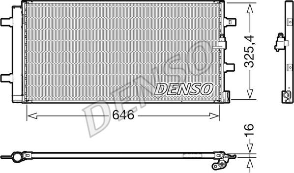 Denso DCN02041 - Condensador, aire acondicionado parts5.com