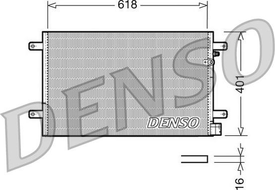 Denso DCN02006 - Condensador, aire acondicionado parts5.com