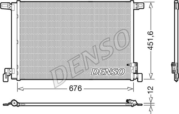 Denso DCN02008 - Condensador, aire acondicionado parts5.com