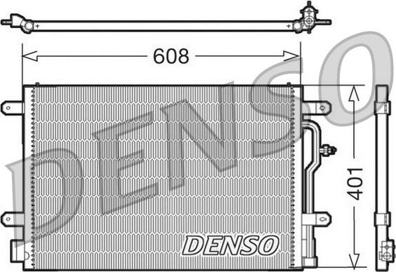 Denso DCN02012 - Kondenzátor, klíma parts5.com