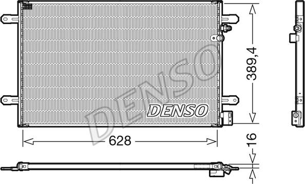 Denso DCN02037 - Condensador, aire acondicionado parts5.com