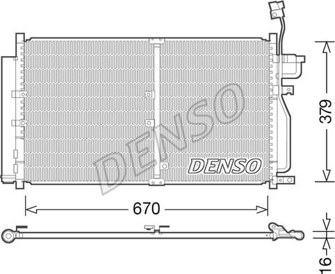 Denso DCN15003 - Condensador, aire acondicionado parts5.com