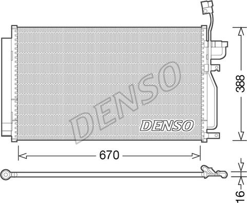 Denso DCN15002 - Condensador, aire acondicionado parts5.com