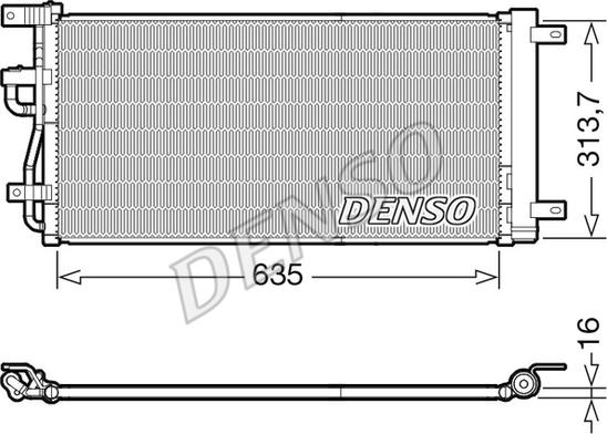 Denso DCN15007 - Condensador, aire acondicionado parts5.com