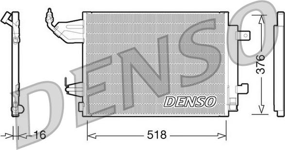 Denso DCN16001 - Condensador, aire acondicionado parts5.com