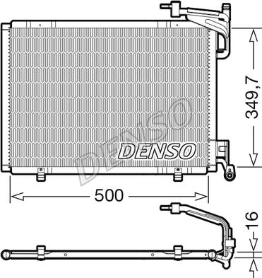 Denso DCN10055 - Condenser, air conditioning parts5.com