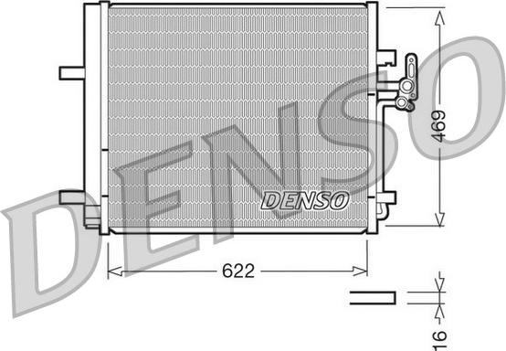 Denso DCN10016 - Condensator, climatizare parts5.com