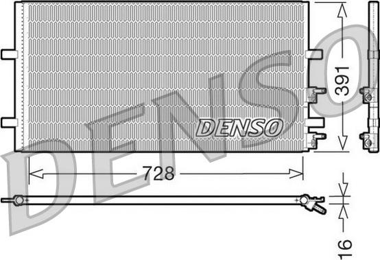 Denso DCN10017 - Condensator, climatizare parts5.com