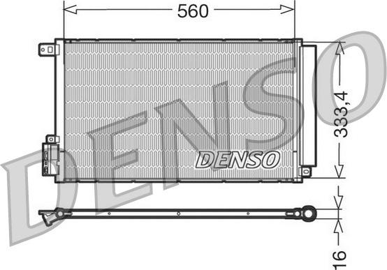 Denso DCN13109 - Condensador, aire acondicionado parts5.com