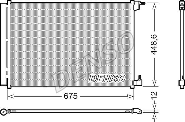 Denso DCN17060 - Condensator, climatizare parts5.com