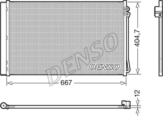 Denso DCN17062 - Condensador, aire acondicionado parts5.com