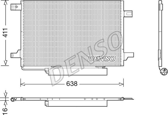 Denso DCN17004 - Condenser, air conditioning parts5.com