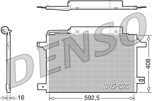 Denso DCN17003 - Condensador, aire acondicionado parts5.com