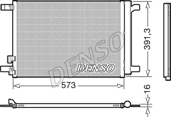 Denso DCN32066 - Condensador, aire acondicionado parts5.com