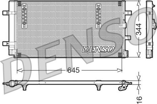 Denso DCN32060 - Condensador, aire acondicionado parts5.com