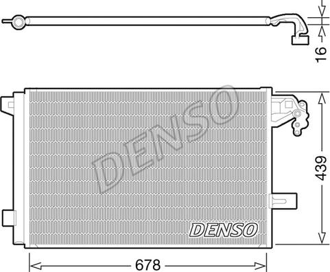 Denso DCN32063 - Condensador, aire acondicionado parts5.com