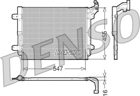 Denso DCN32062 - Condensador, aire acondicionado parts5.com