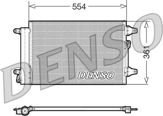 Denso DCN32015 - Condensador, aire acondicionado parts5.com