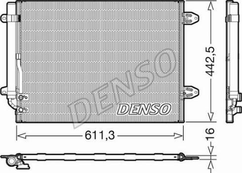 Denso DCN32013 - Condensador, aire acondicionado parts5.com