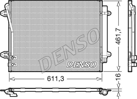 Denso DCN32012 - Condensador, aire acondicionado parts5.com
