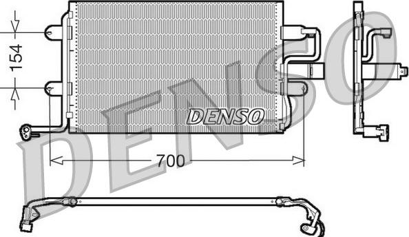 Denso DCN32017 - Condensador, aire acondicionado parts5.com