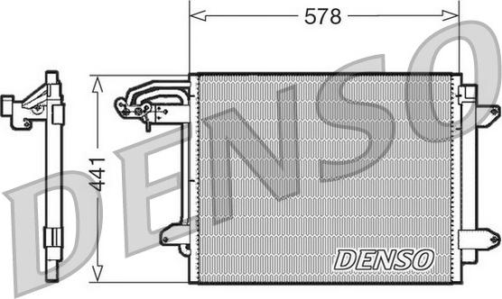 Denso DCN32030 - Condensador, aire acondicionado parts5.com