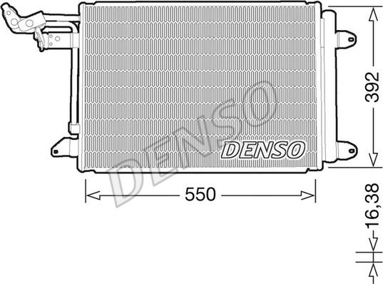 Denso DCN32032 - Condensador, aire acondicionado parts5.com