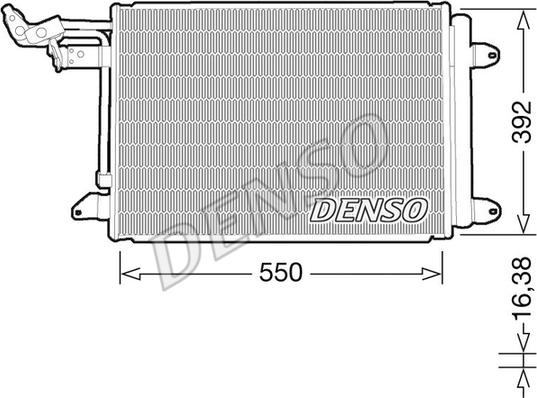 Denso DCN32032 - Kondenzátor, klíma parts5.com