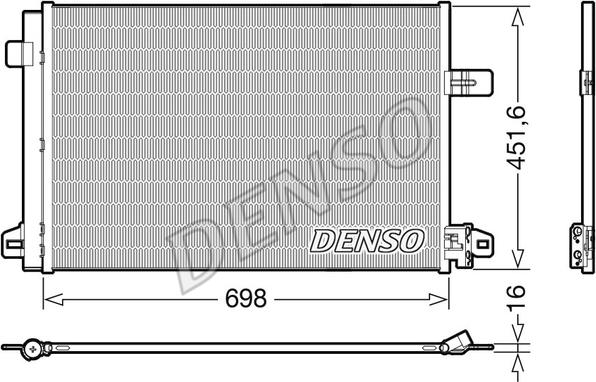 Denso DCN32028 - Condensator, climatizare parts5.com