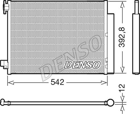 Denso DCN37004 - Kondansatör, klima sistemi parts5.com