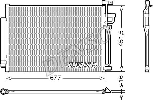 Denso DCN20040 - Condensador, aire acondicionado parts5.com