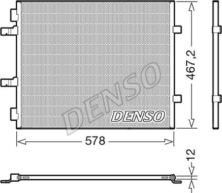 Denso DCN20042 - Kondensator, Klimaanlage parts5.com