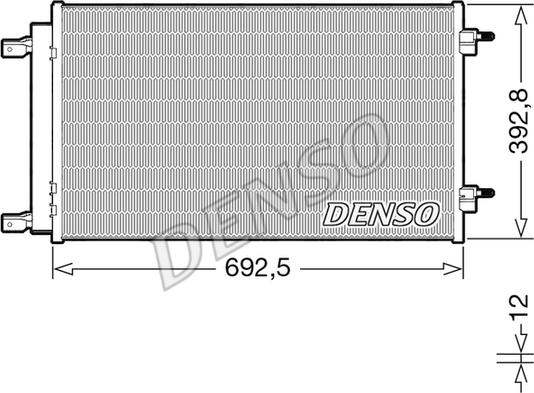 Denso DCN20047 - Condensador, aire acondicionado parts5.com