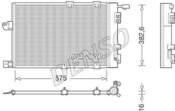 Denso DCN20038 - Condensador, aire acondicionado parts5.com