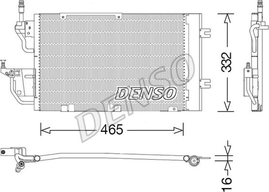 Denso DCN20037 - Condensador, aire acondicionado parts5.com