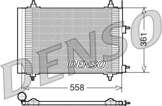 Denso DCN21015 - Lauhdutin, ilmastointilaite parts5.com