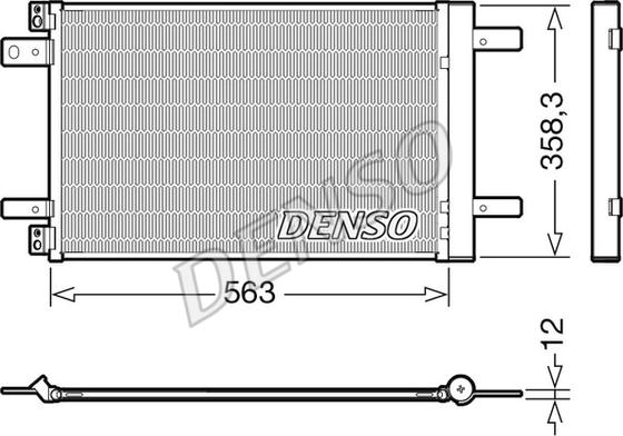 Denso DCN21032 - Kondenzátor klimatizácie parts5.com