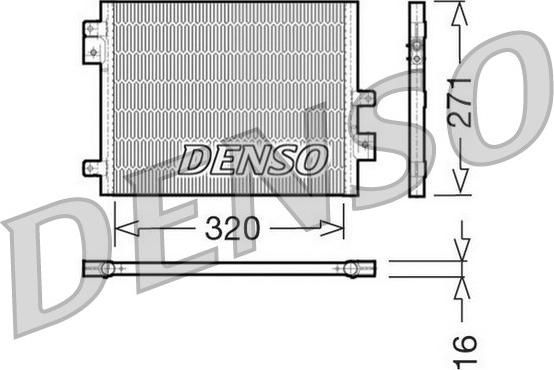 Denso DCN28002 - Condensateur, climatisation parts5.com