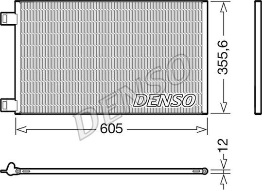 Denso DCN23041 - Condensator, climatizare parts5.com