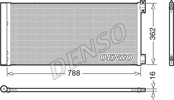 Denso DCN23042 - Condensator, climatizare parts5.com