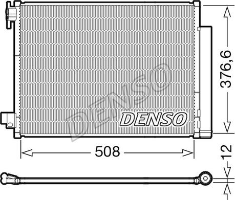 Denso DCN23052 - Kondansatör, klima sistemi parts5.com