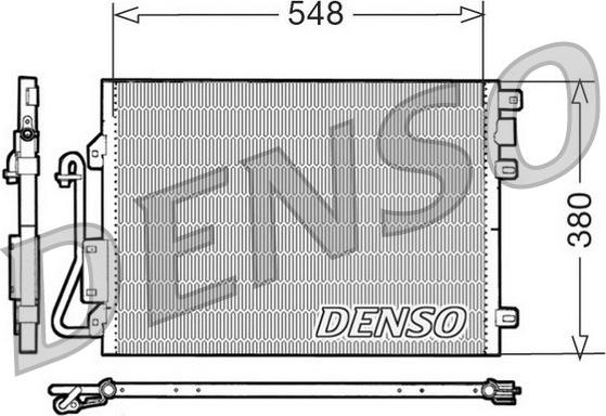 Denso DCN23008 - Kondenzator, klima-uređaj parts5.com